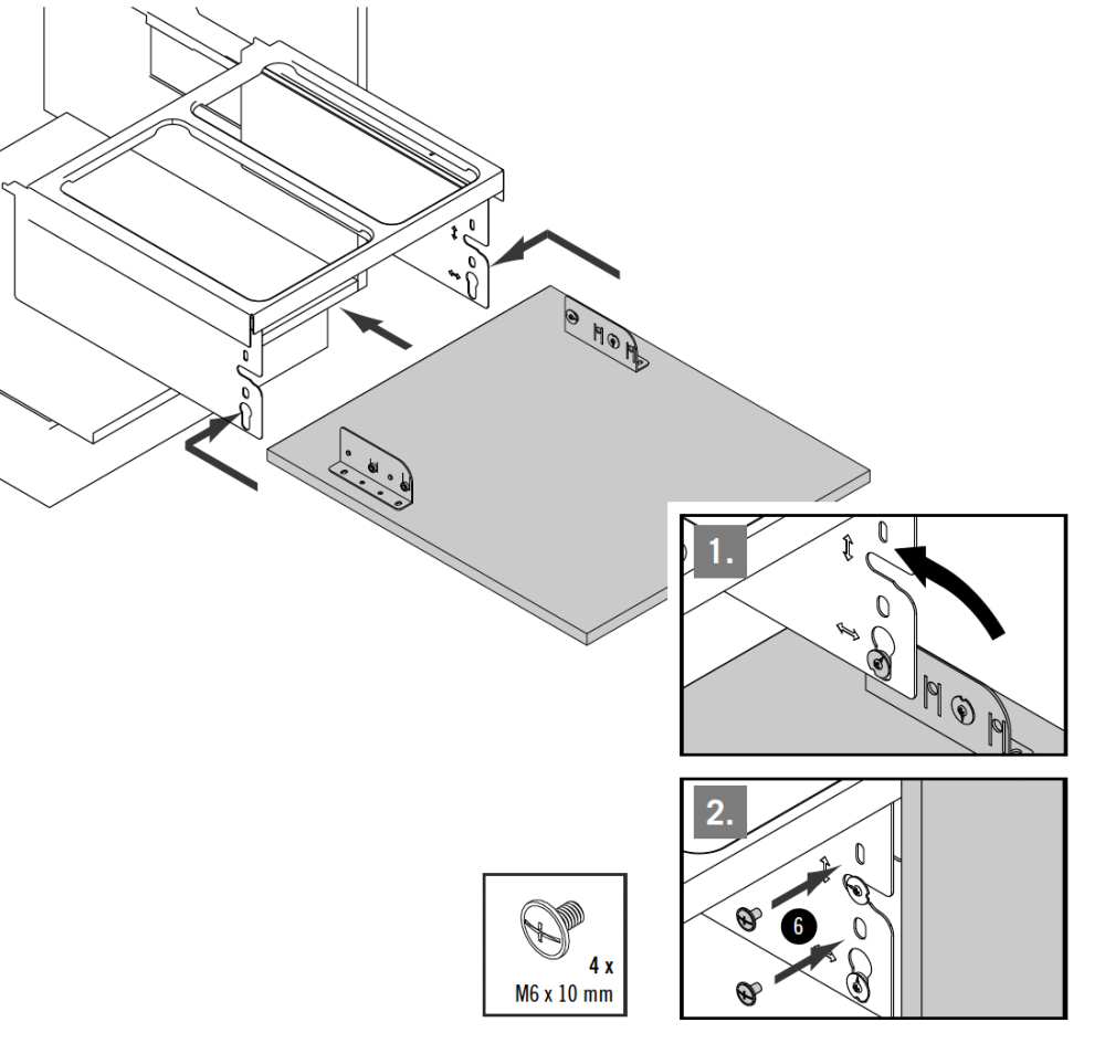Pievienojiet un atveriet skapja durvis.