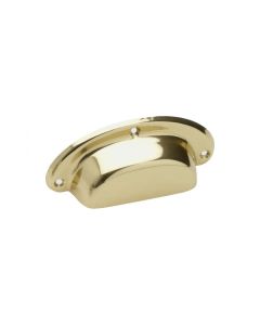 Gliemežvāka formas rokturis 1843 - Pulēts misiņš - Beslag Design