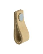 Mēbeļu rokturis  Loop - Āda / Pulēts hroms - Beslag Design
