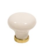 Pogveida rokturis 24136 - Porcelāns / Pulēts misiņš - Beslag Design