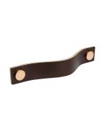 Rokturis ar ādas cilpu - Brūna āda / Copper - Beslag Design